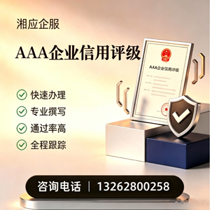揭阳AAA企业信用评级申请服务